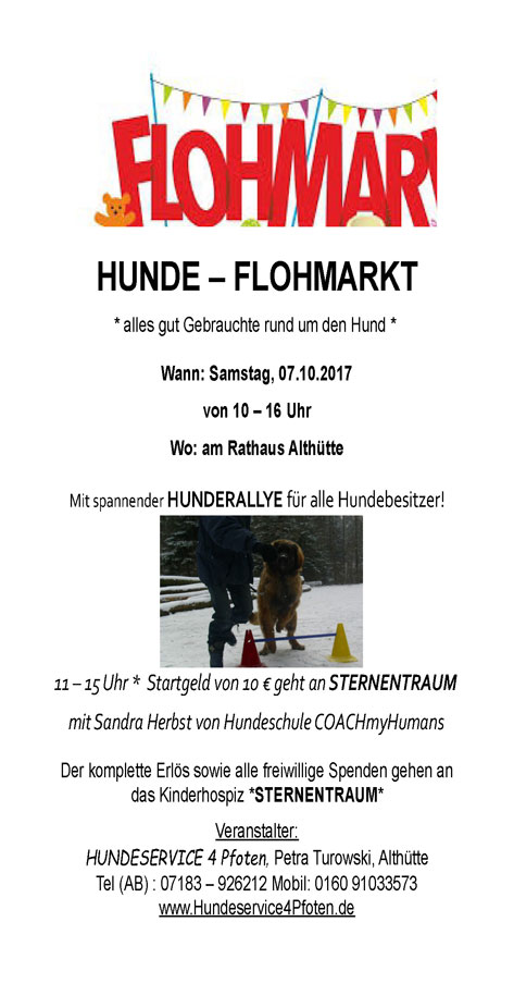 Hundeflohmarkt