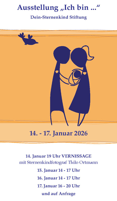 Das Bild ist eine Ankündigung für eine Ausstellung namens 